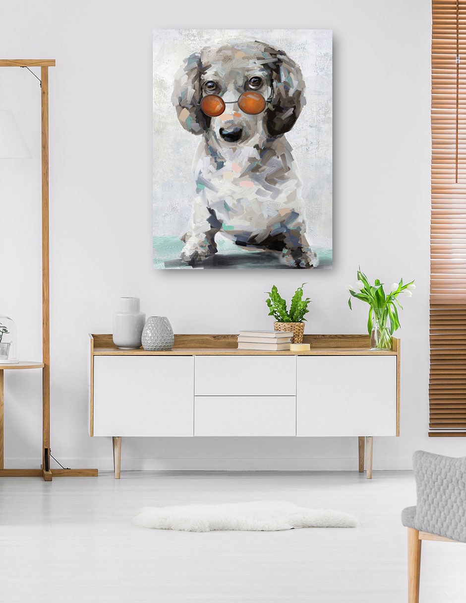 Cuadro decorativo técnica mixta Animales Domésticos 6