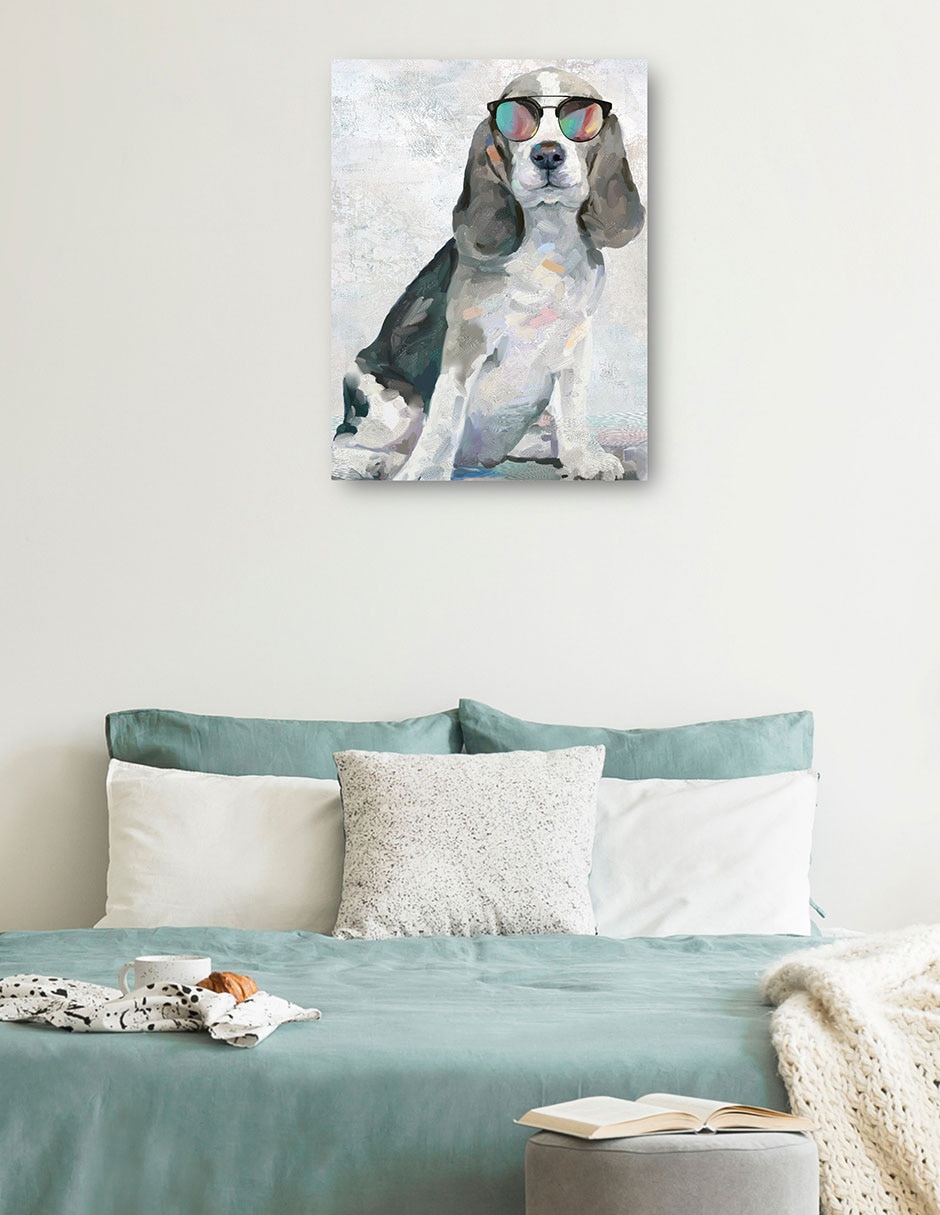 Cuadro decorativo técnica mixta Animales Domésticos 3