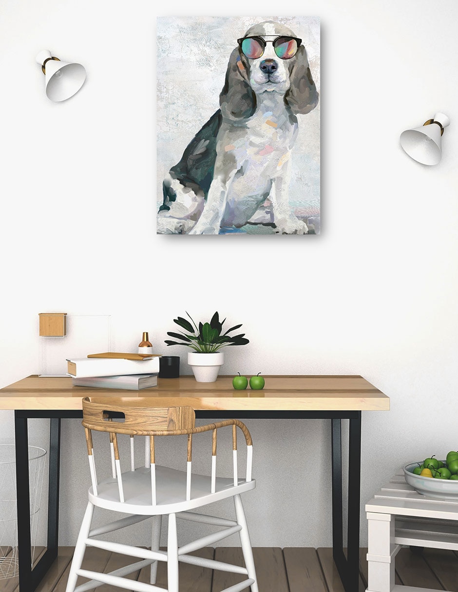 Cuadro decorativo técnica mixta Animales Domésticos 4
