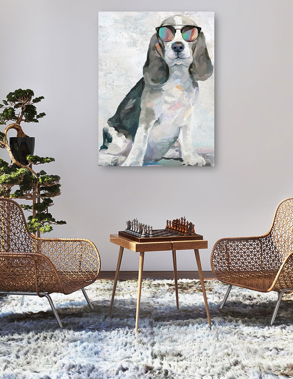 Cuadro decorativo técnica mixta Animales Domésticos 5