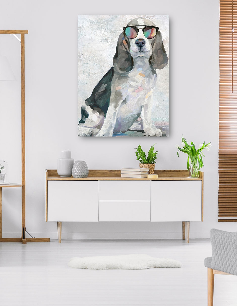 Cuadro decorativo técnica mixta Animales Domésticos 6