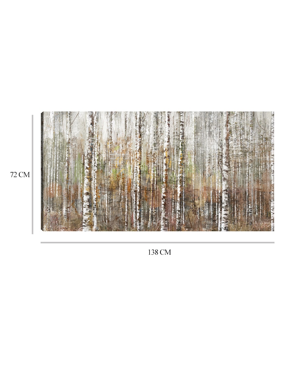 Cuadro decorativo técnica mixta Bosques 2