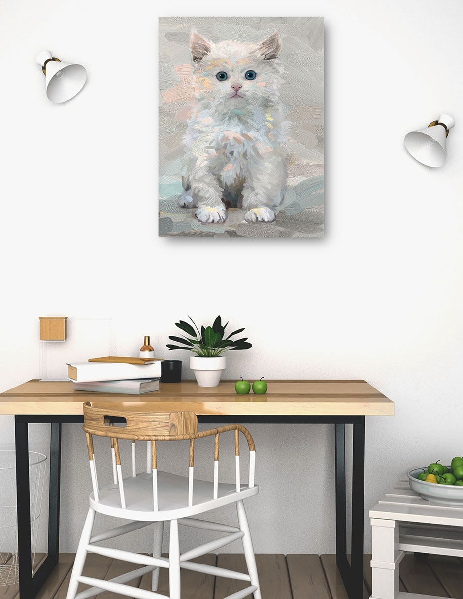 Cuadro decorativo técnica mixta Animales Domésticos 5