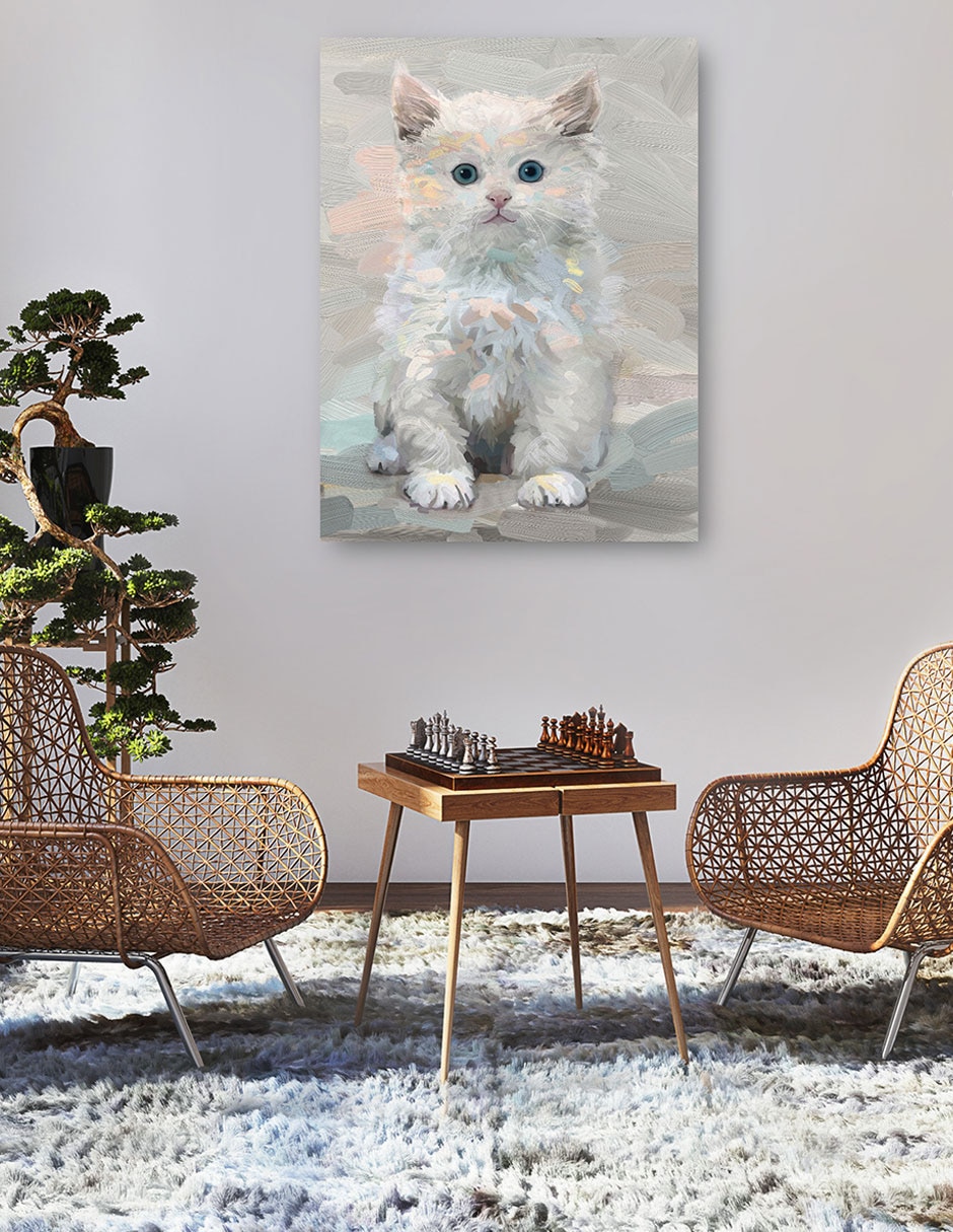 Cuadro decorativo técnica mixta Animales Domésticos 6