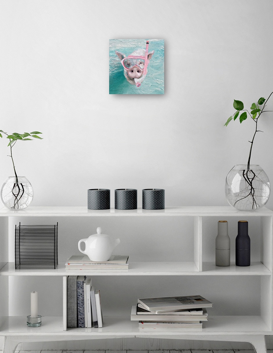 Cuadro decorativo técnica mixta Animales Domésticos 9