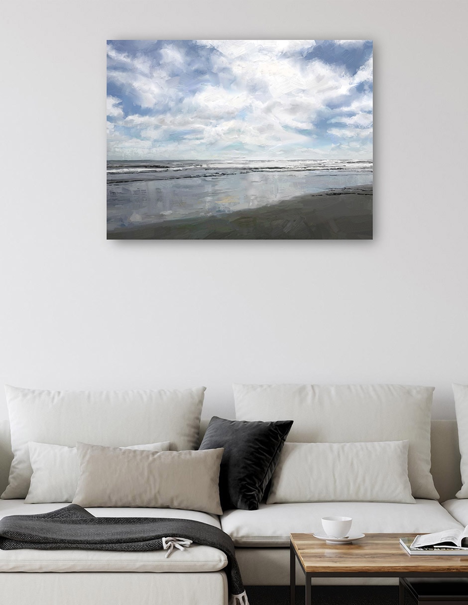 Cuadro decorativo técnica mixta Playas 5