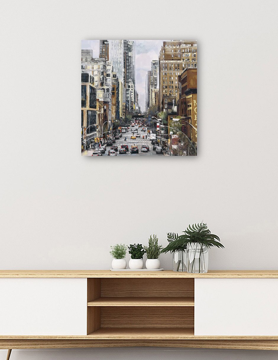 Cuadro decorativo técnica mixta Edificios 5