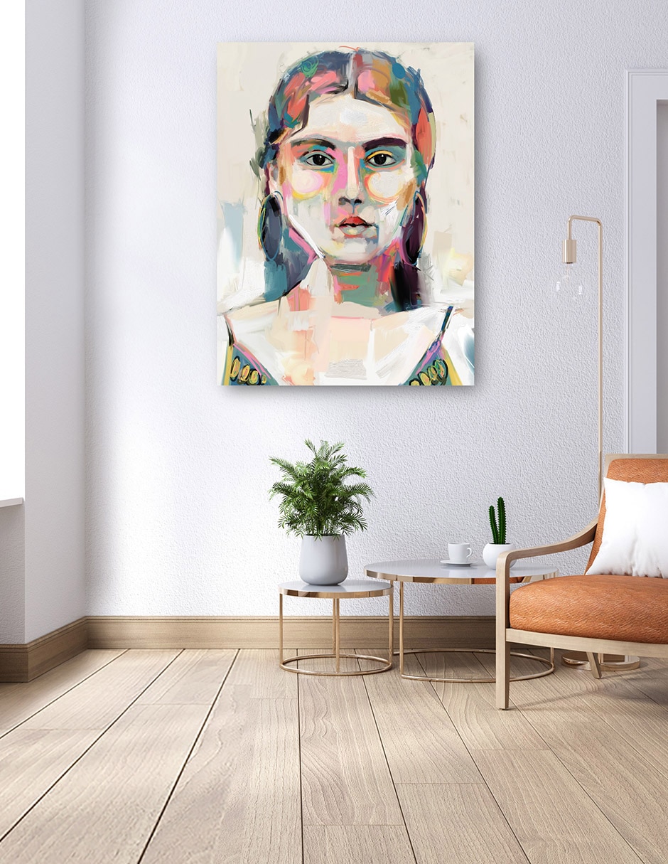 Cuadro decorativo técnica mixta Gente 5