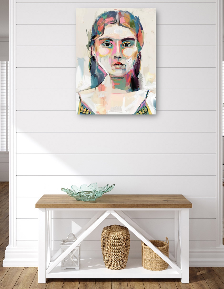 Cuadro decorativo técnica mixta Gente 7