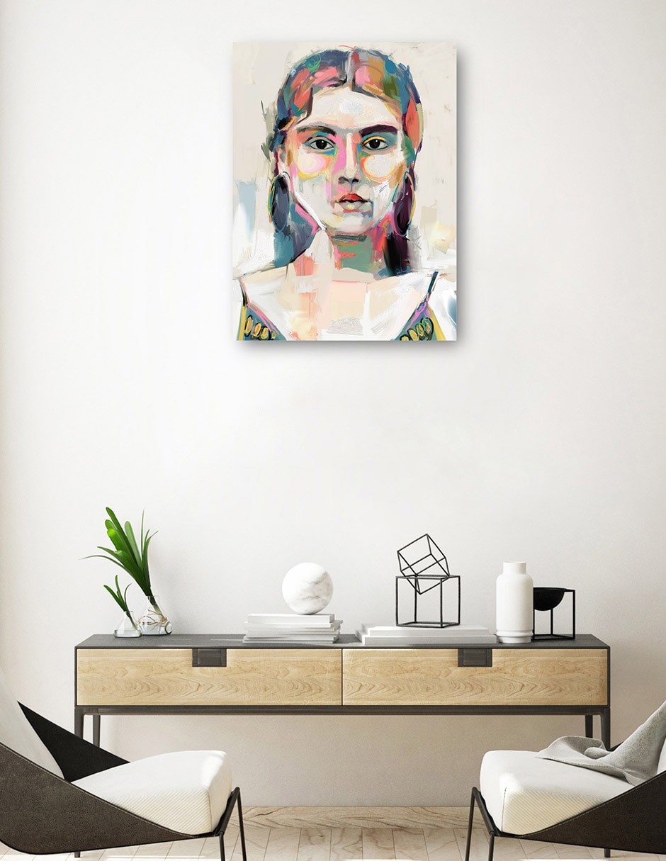 Cuadro decorativo técnica mixta Gente 8
