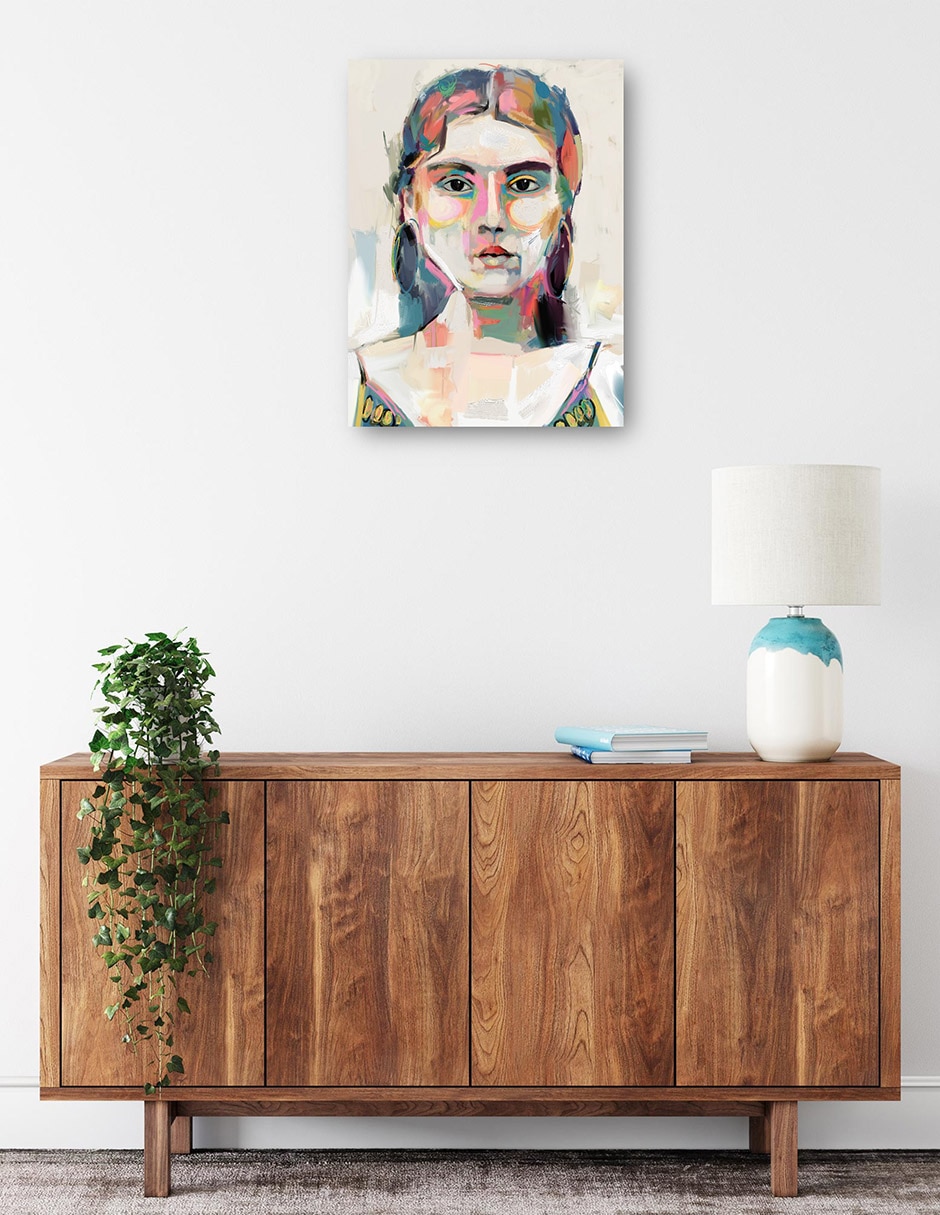 Cuadro decorativo técnica mixta Gente 9