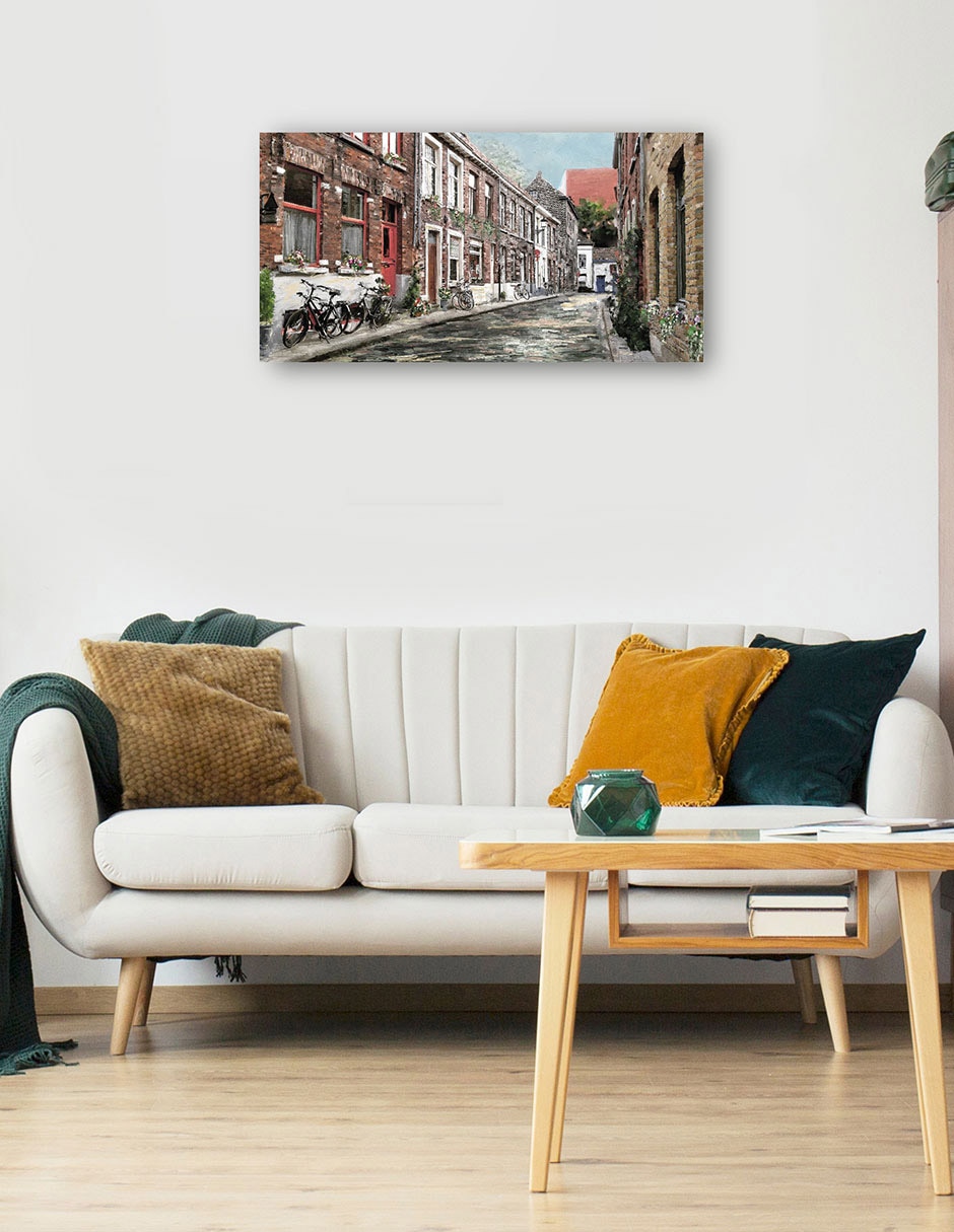 Cuadro decorativo técnica mixta Arquitectura 5