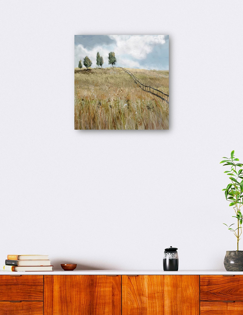 Cuadro decorativo técnica mixta Caminos 4