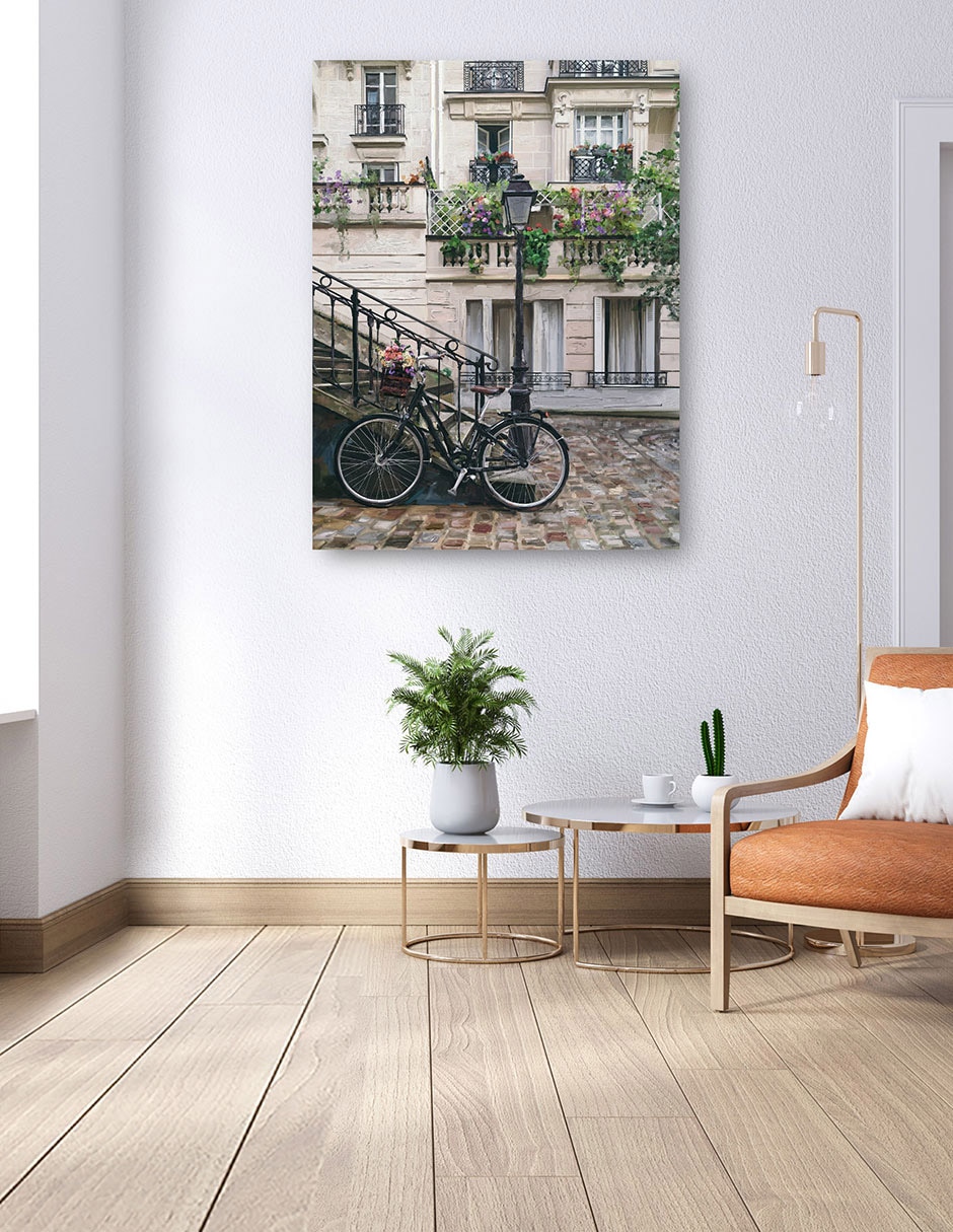 Cuadro decorativo técnica mixta Lugares 4