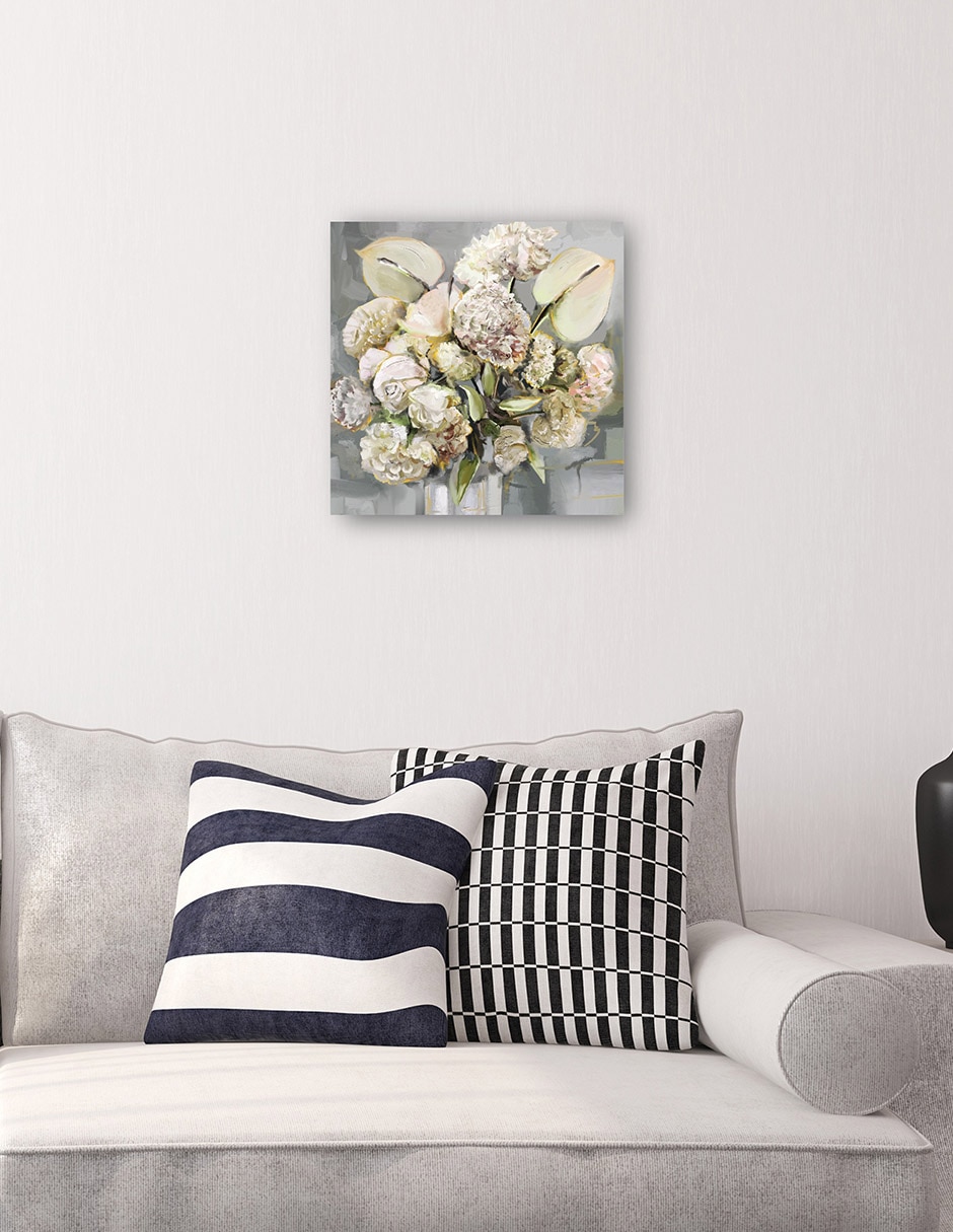 Cuadro decorativo técnica mixta Arreglo Floral 6