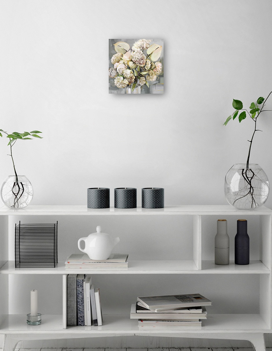 Cuadro decorativo técnica mixta Arreglo Floral 8