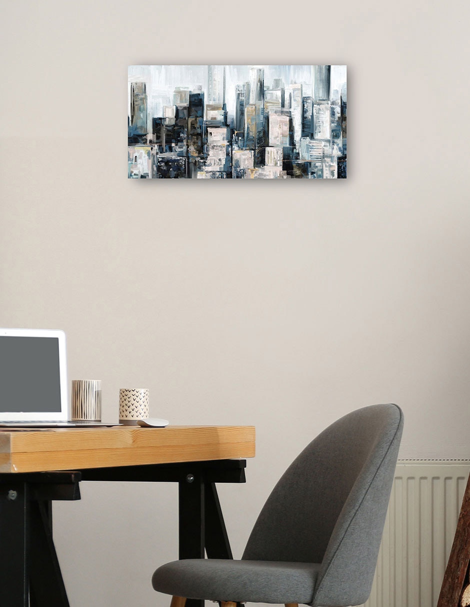 Cuadro decorativo técnica mixta Edificios 8