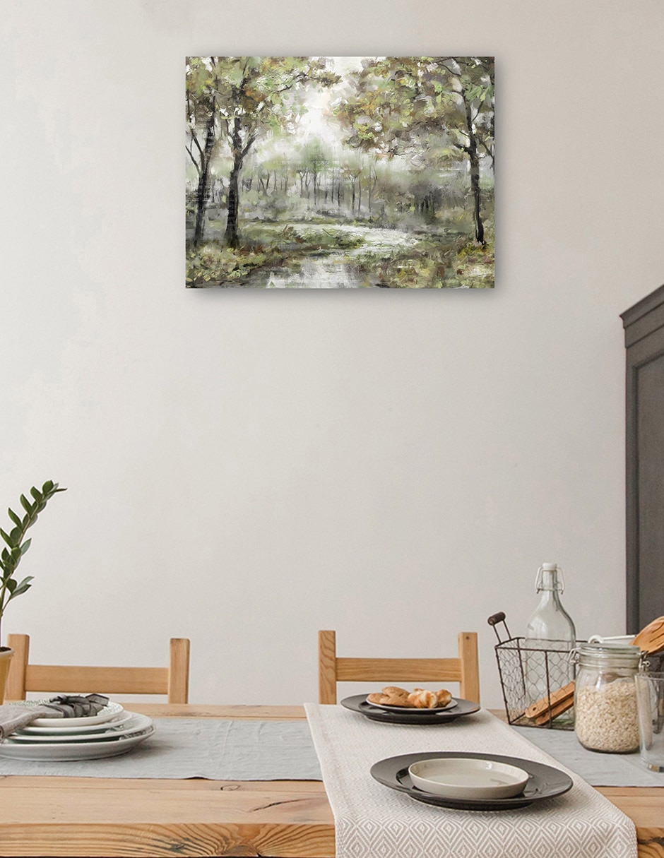 Cuadro decorativo técnica mixta Ríos 6