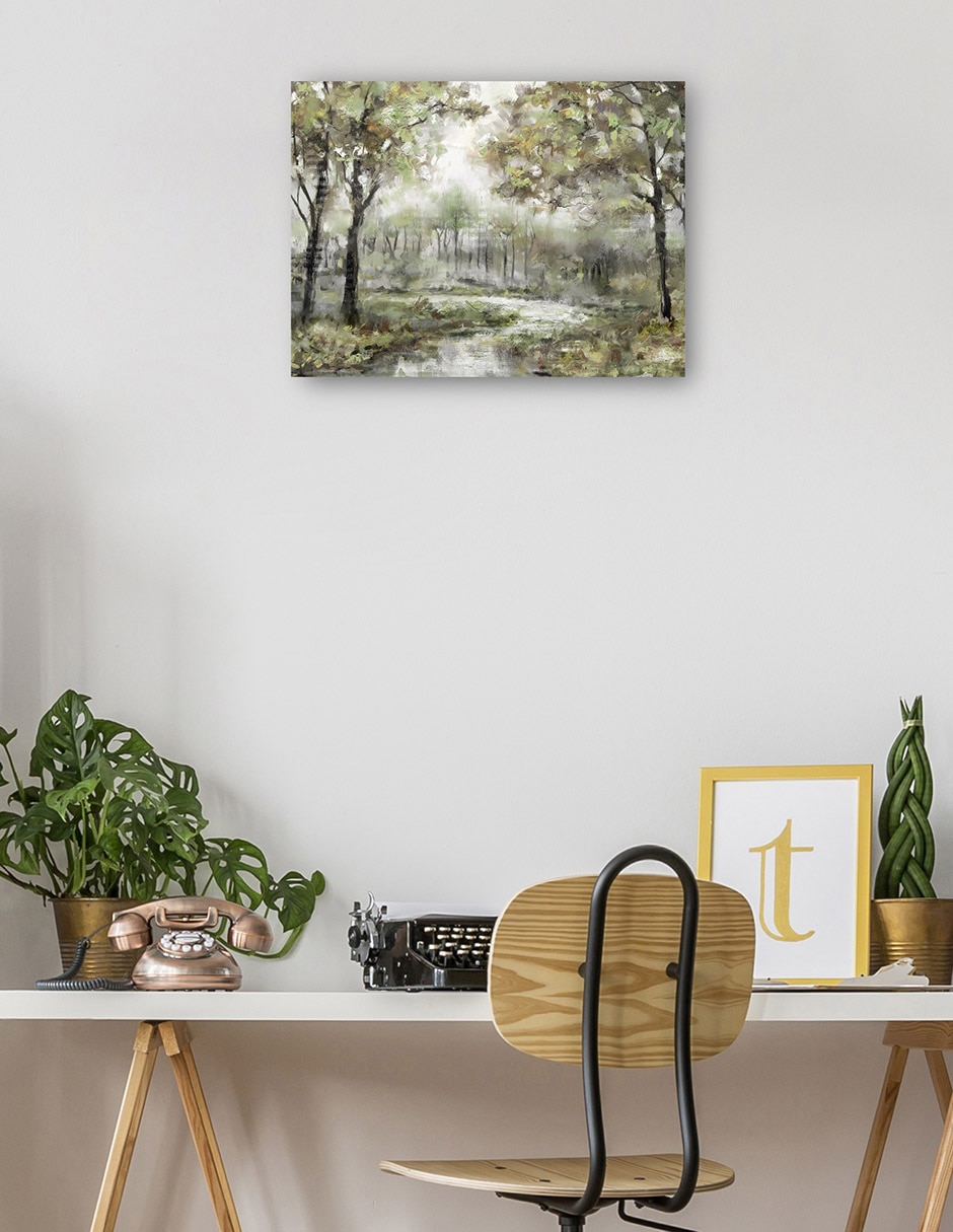 Cuadro decorativo técnica mixta Ríos 7
