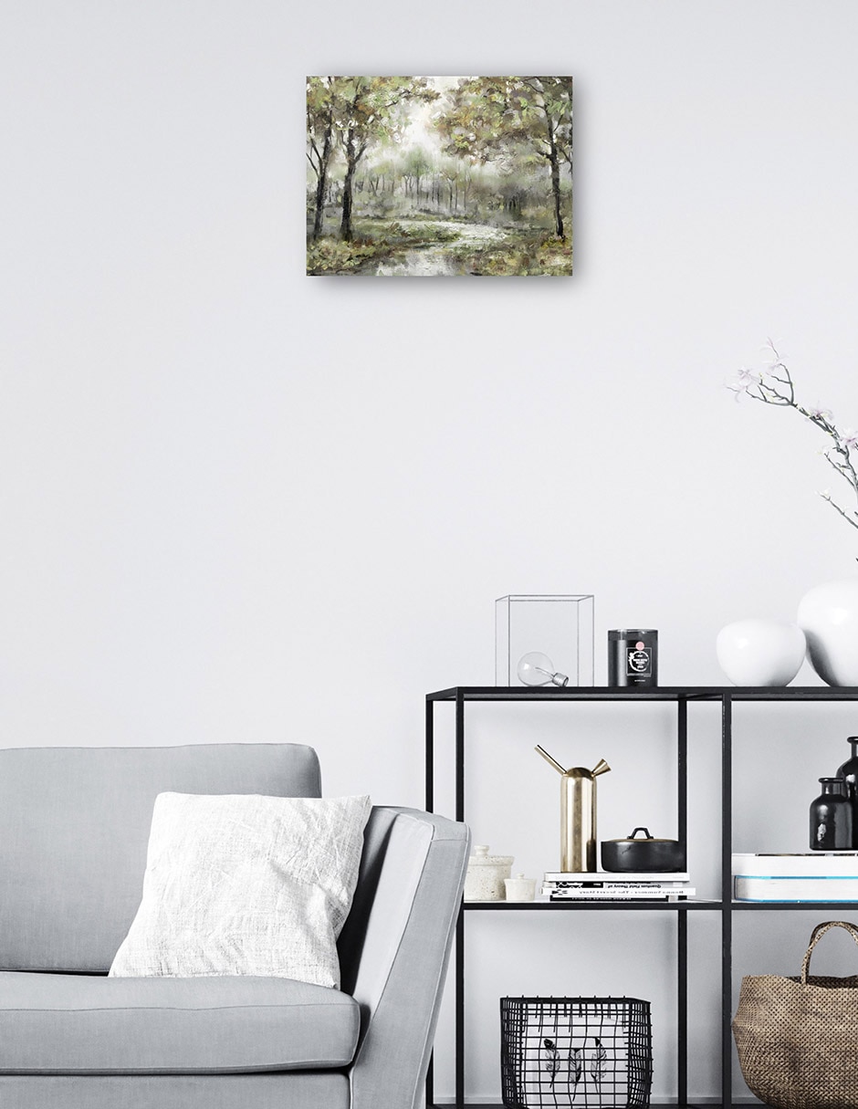 Cuadro decorativo técnica mixta Ríos 8