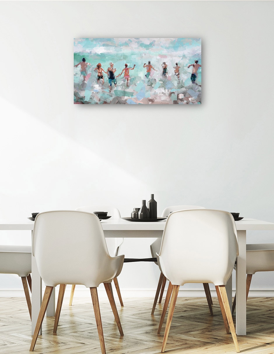 Cuadro decorativo técnica mixta Playas 5