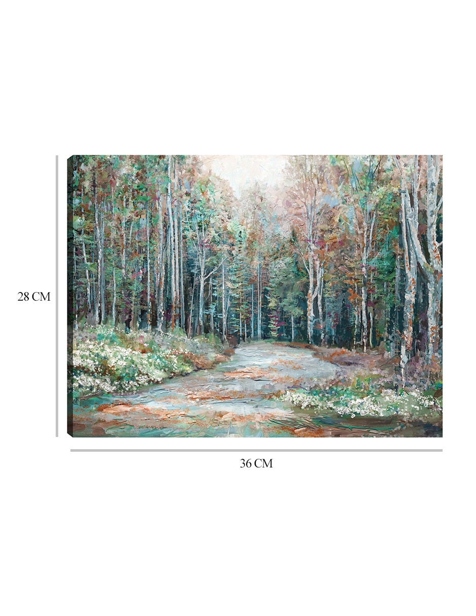 Cuadro decorativo técnica mixta Caminos 9