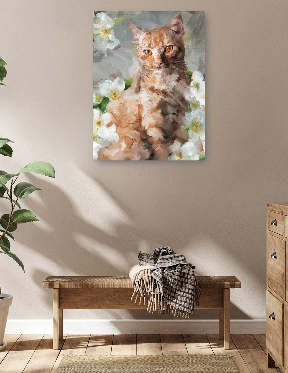 Cuadro decorativo técnica mixta Animales Domésticos 5