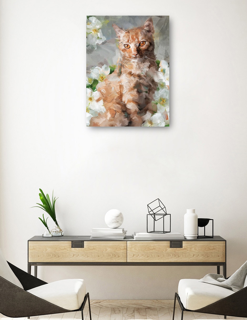 Cuadro decorativo técnica mixta Animales Domésticos 7