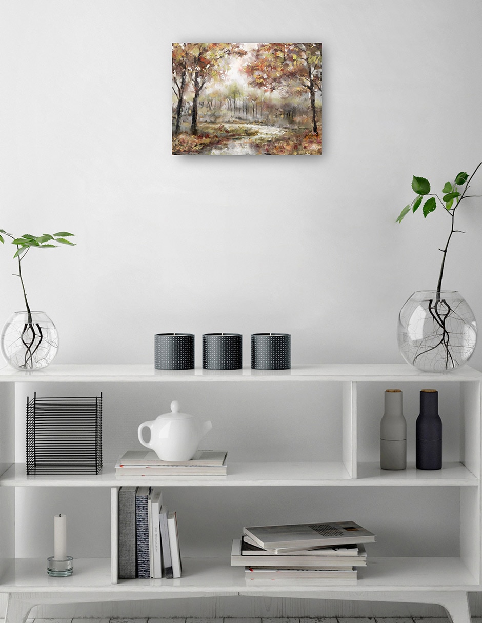 Cuadro decorativo técnica mixta Ríos 8