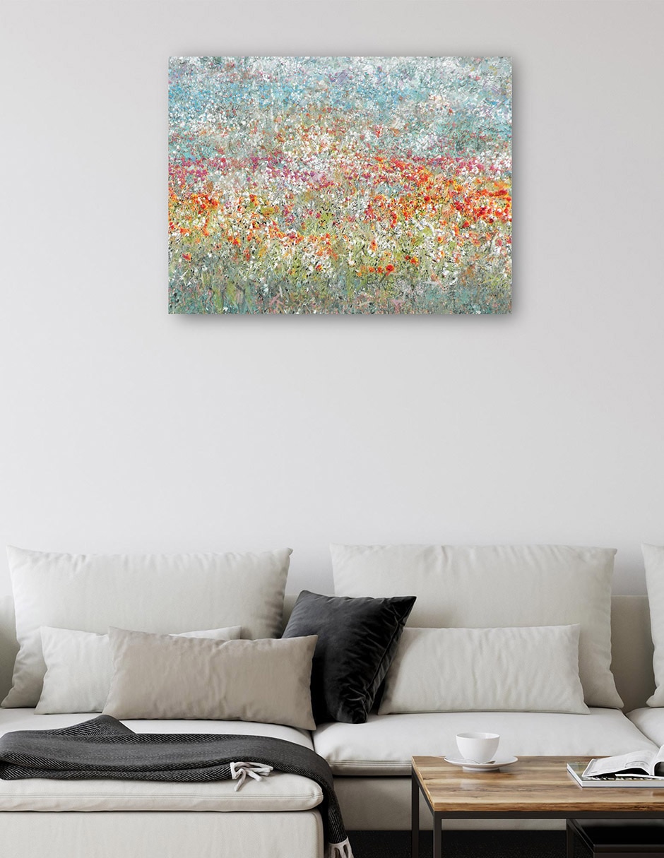 Cuadro decorativo técnica mixta Primavera 5