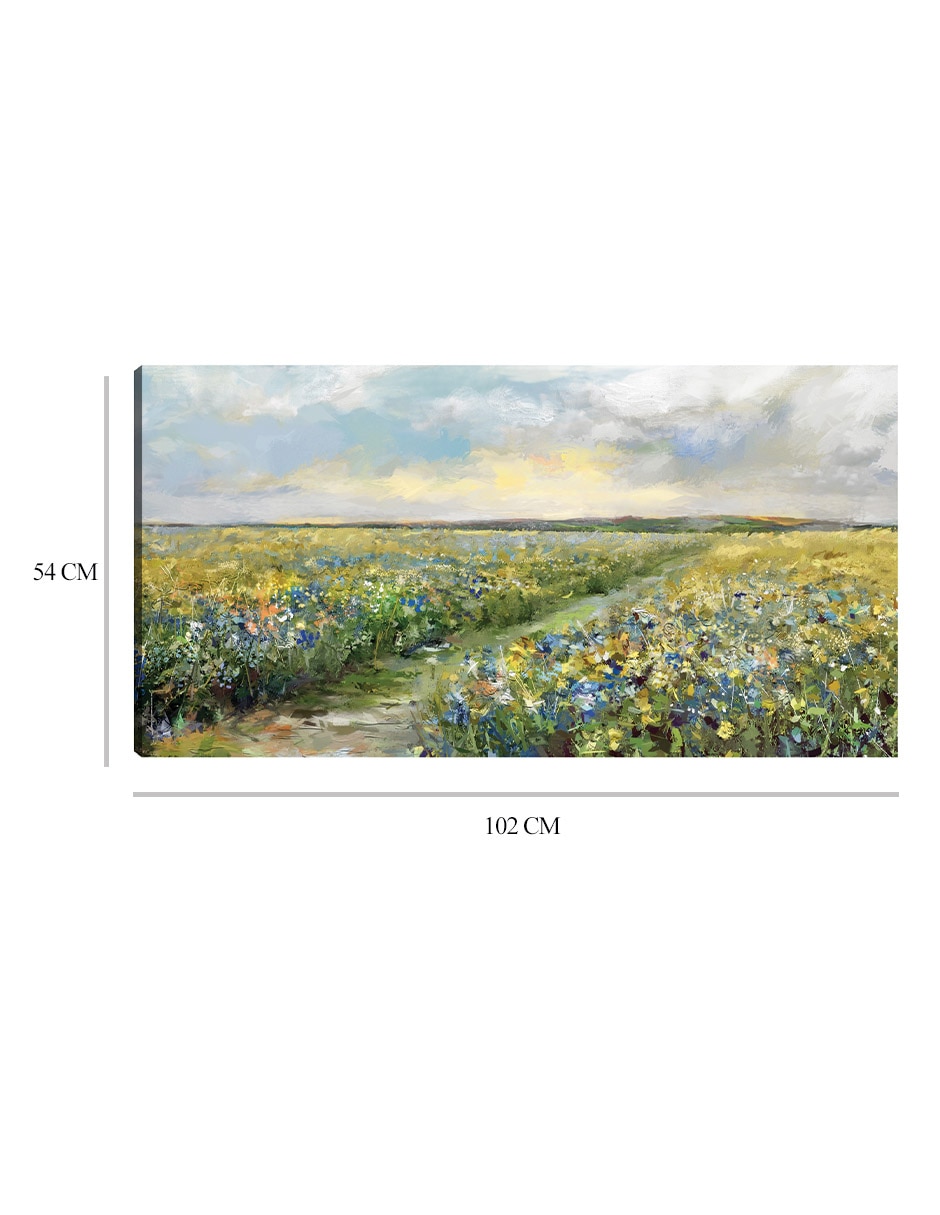 Cuadro decorativo técnica mixta Primavera 9
