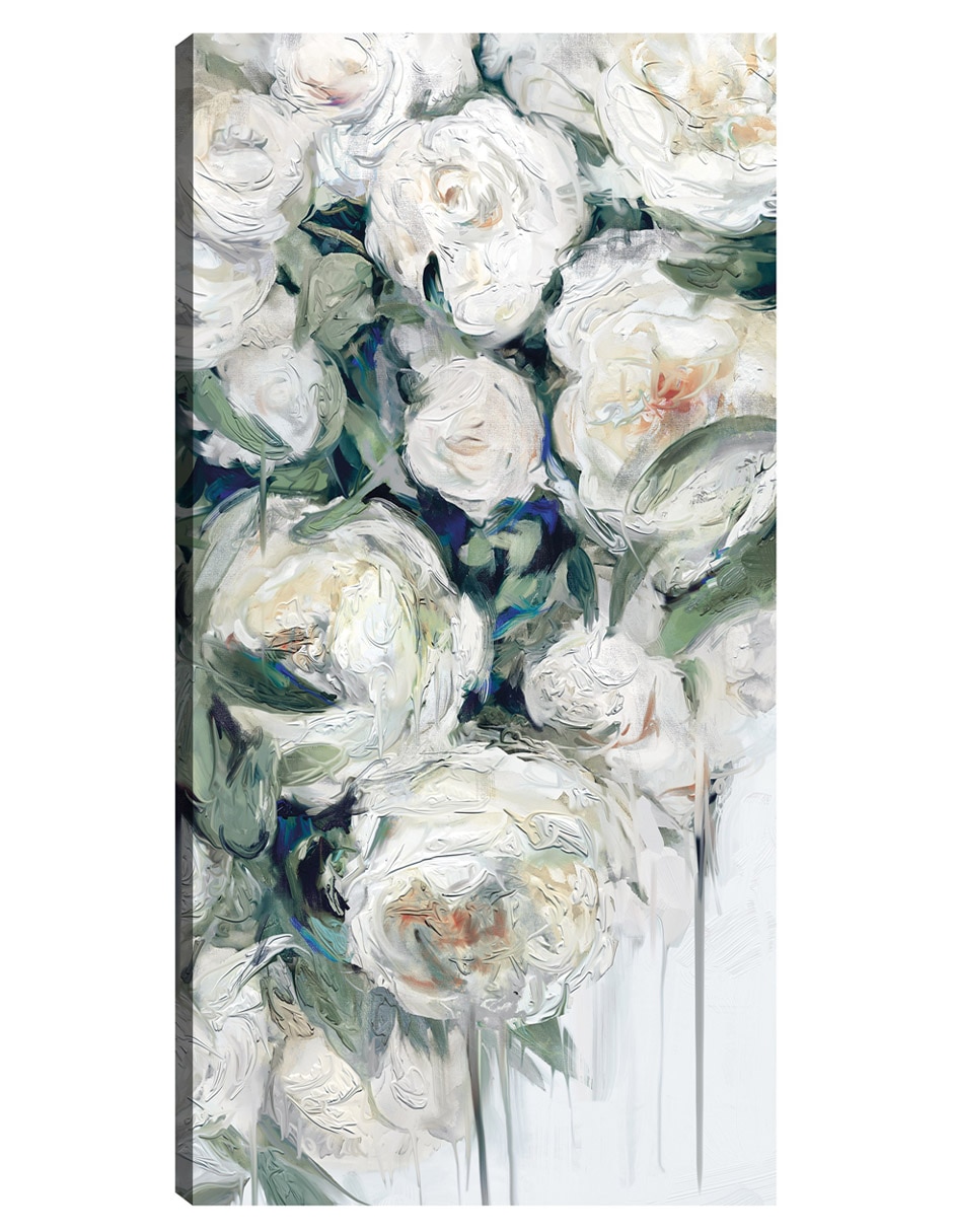 Cuadro decorativo técnica mixta Arreglo Floral