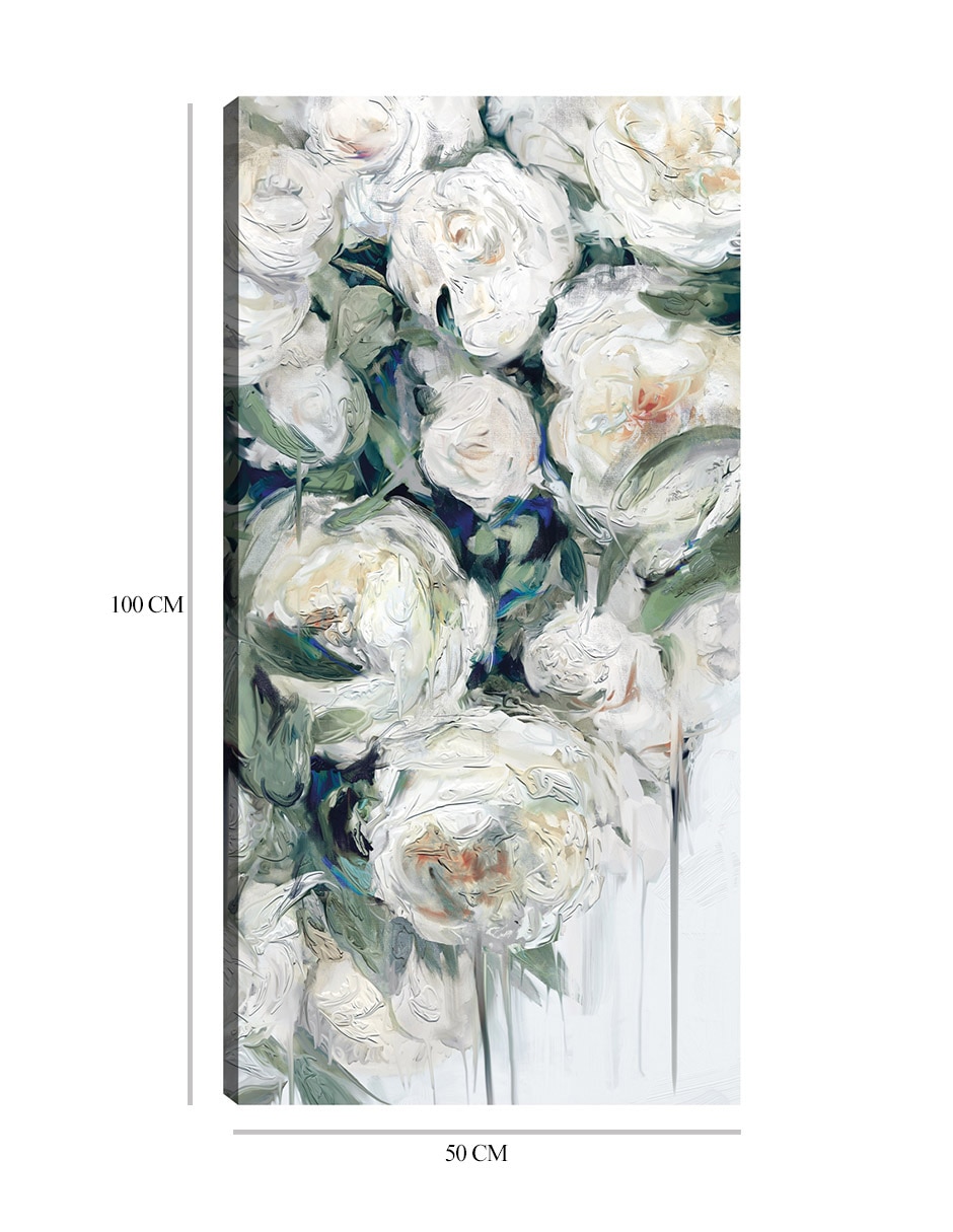 Cuadro decorativo técnica mixta Arreglo Floral 3