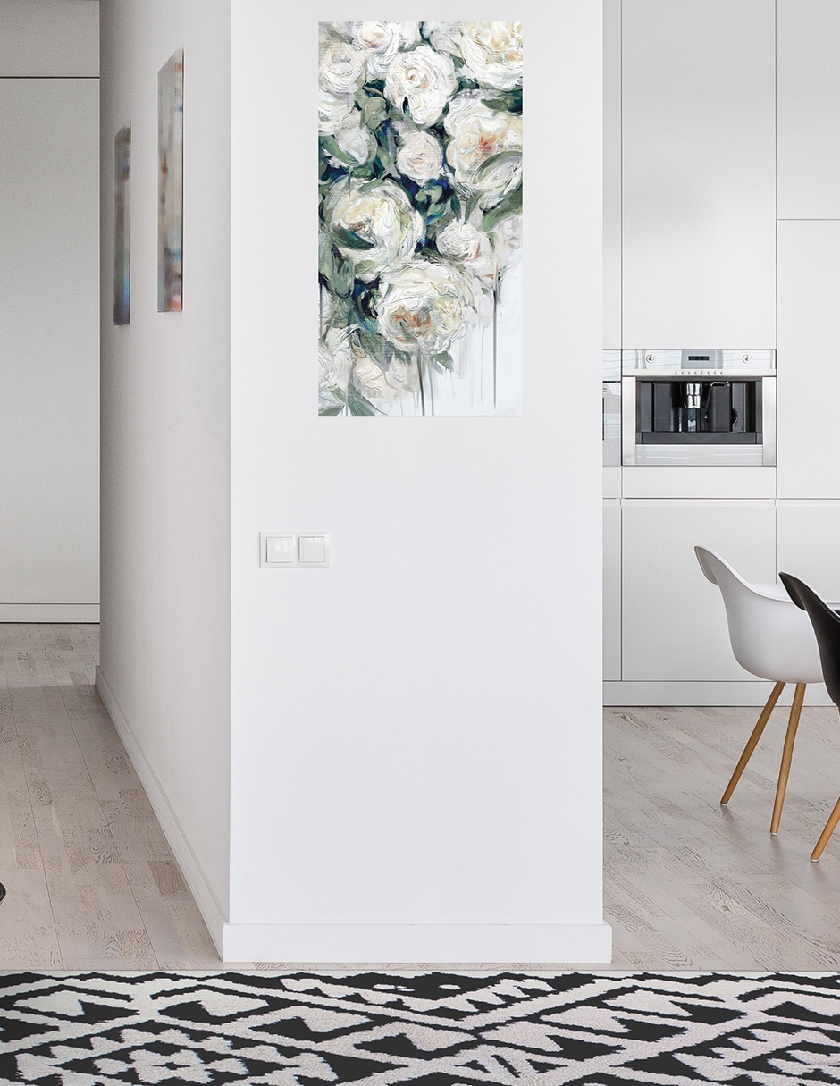 Cuadro decorativo técnica mixta Arreglo Floral 6