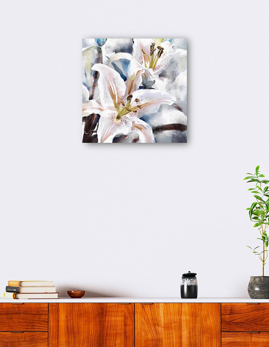 Cuadro decorativo técnica mixta Floración 4