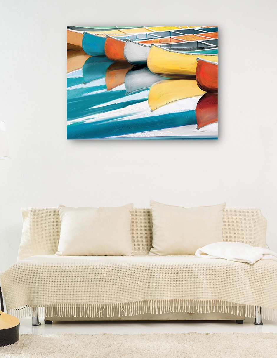 Cuadro decorativo técnica mixta Navegación 4