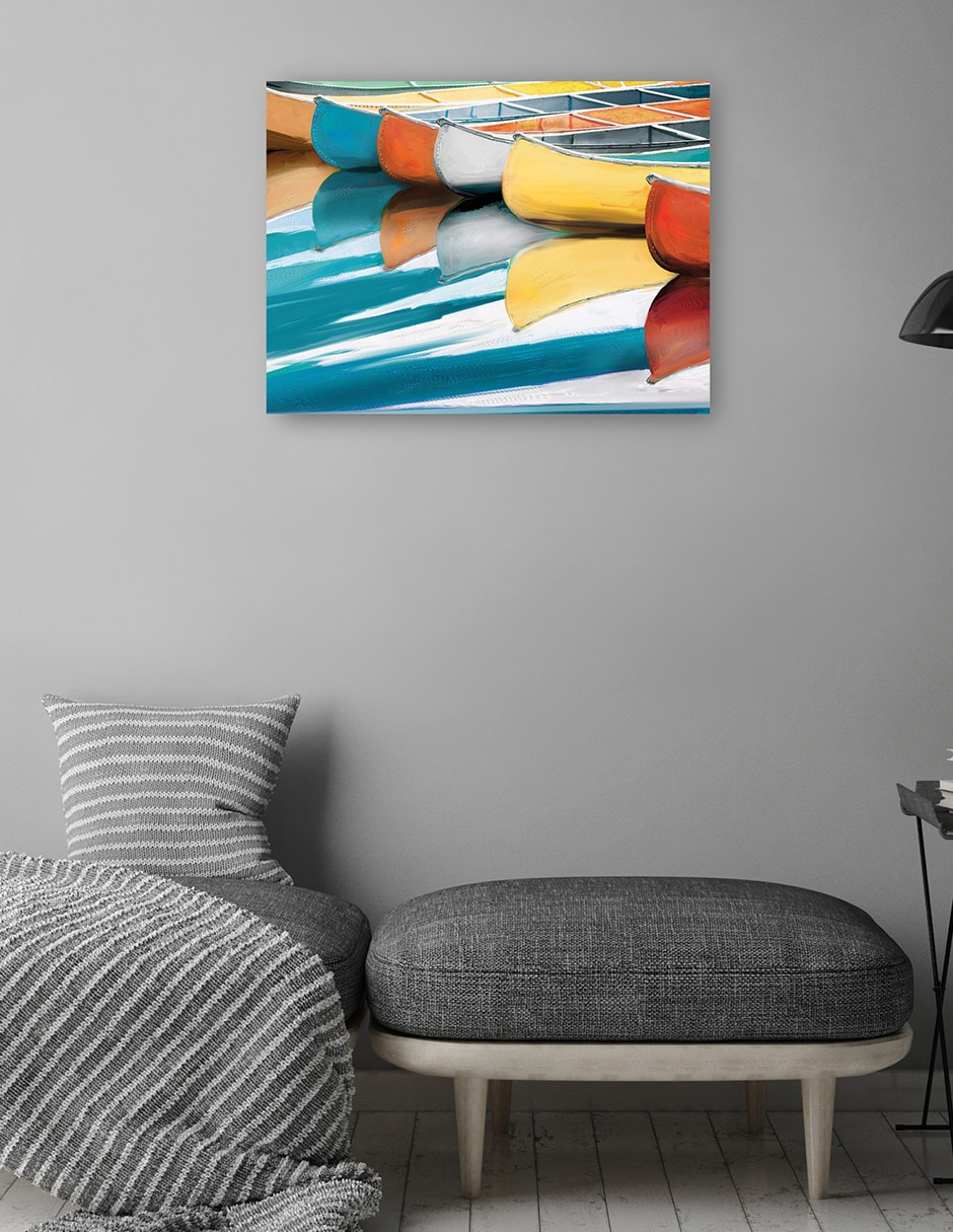 Cuadro decorativo técnica mixta Navegación 6