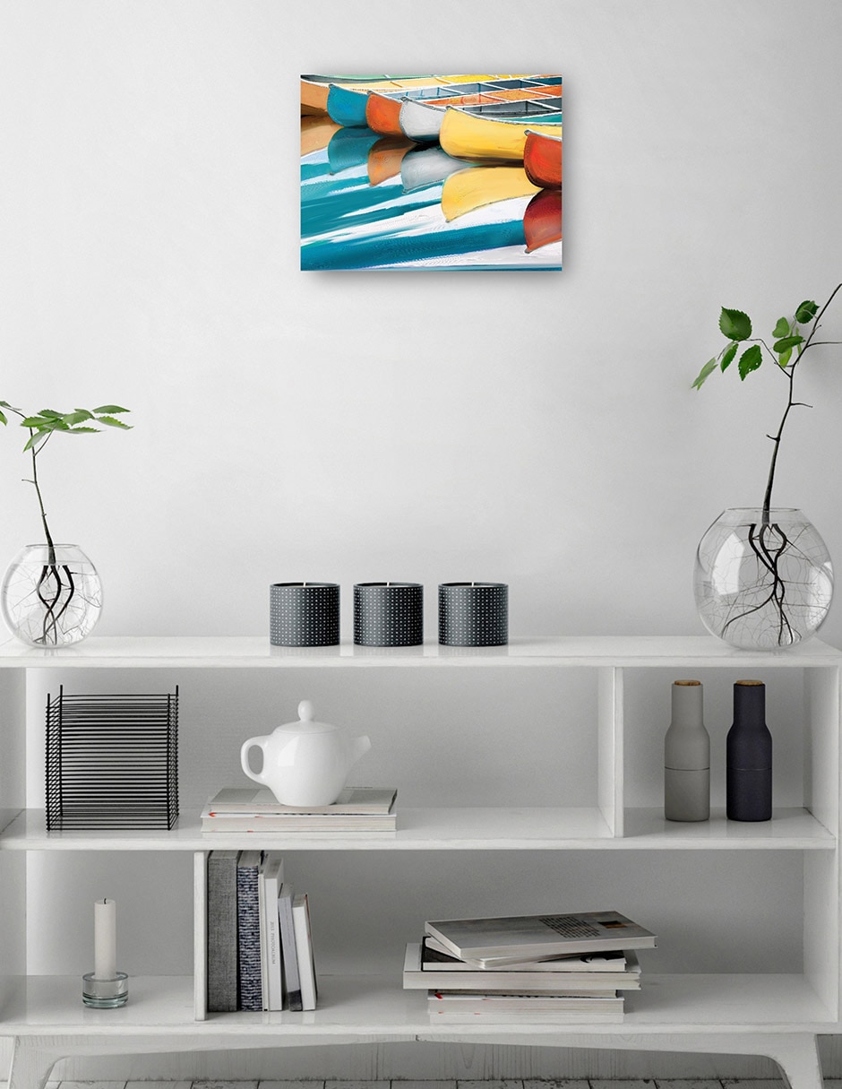 Cuadro decorativo técnica mixta Navegación 8
