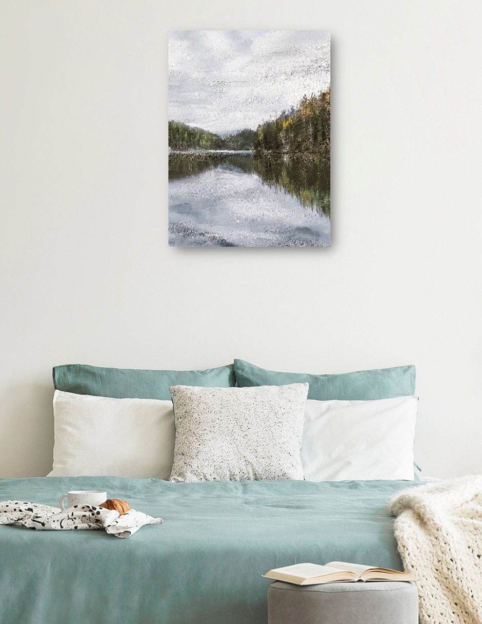 Cuadro decorativo técnica mixta Lagos 3