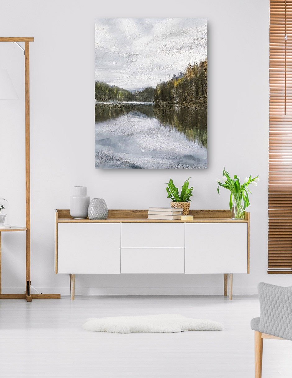 Cuadro decorativo técnica mixta Lagos 5