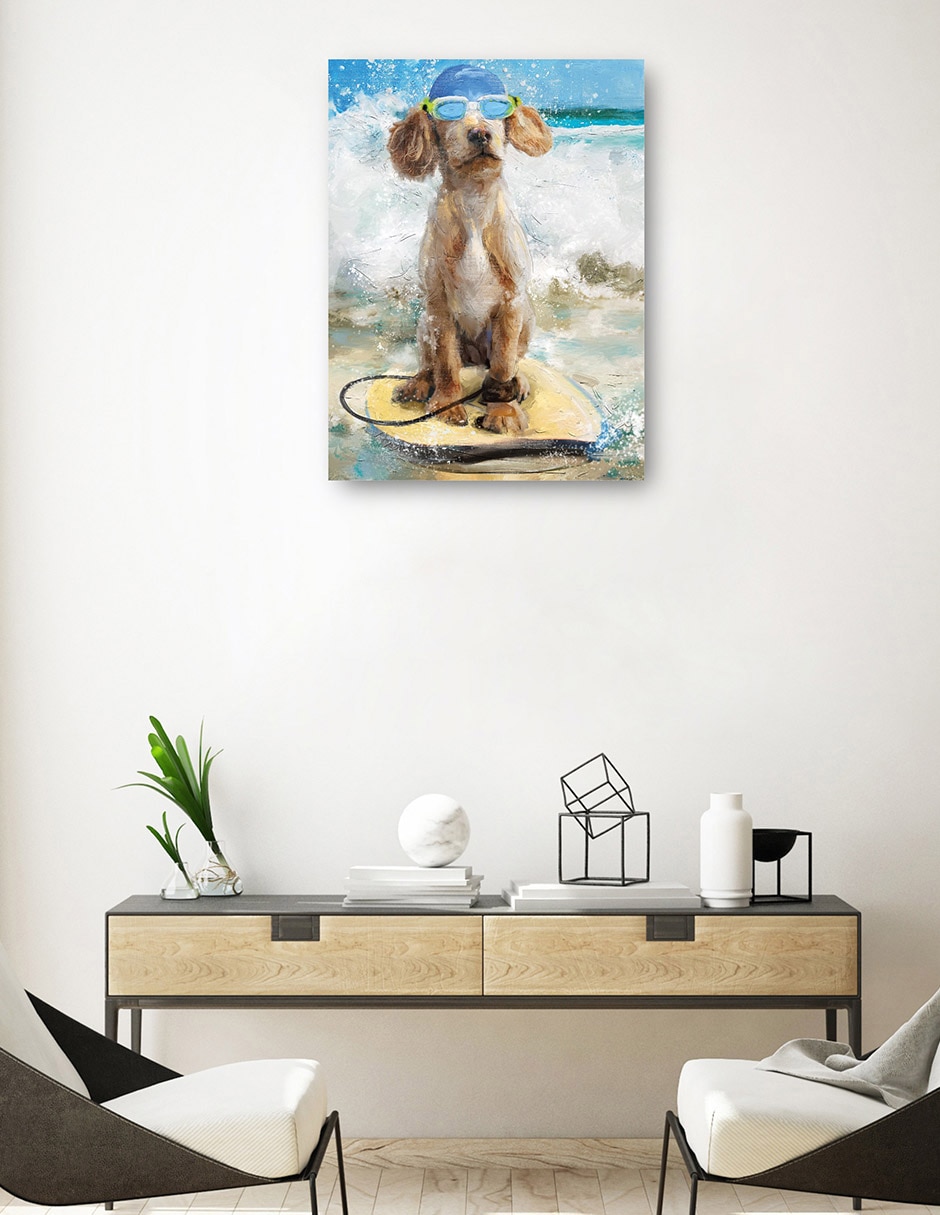 Cuadro decorativo técnica mixta Playas 3