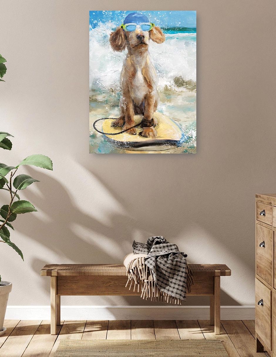 Cuadro decorativo técnica mixta Playas 5