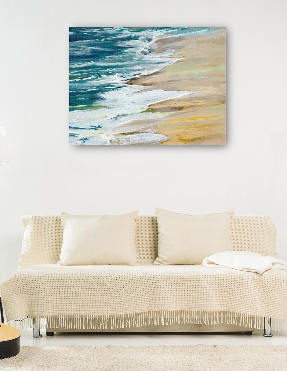 Cuadro decorativo técnica mixta Playas 6