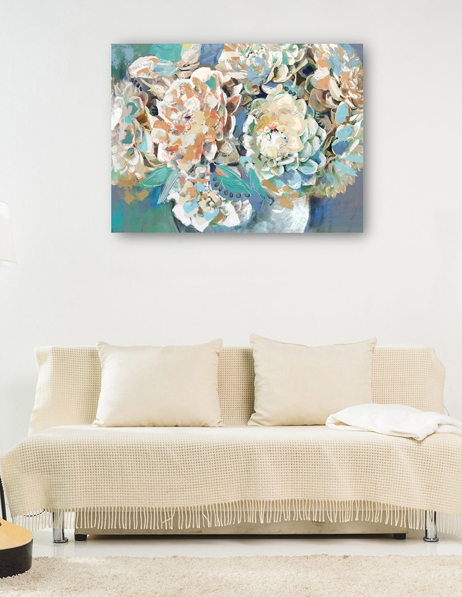 Cuadro decorativo técnica mixta Floreros 6