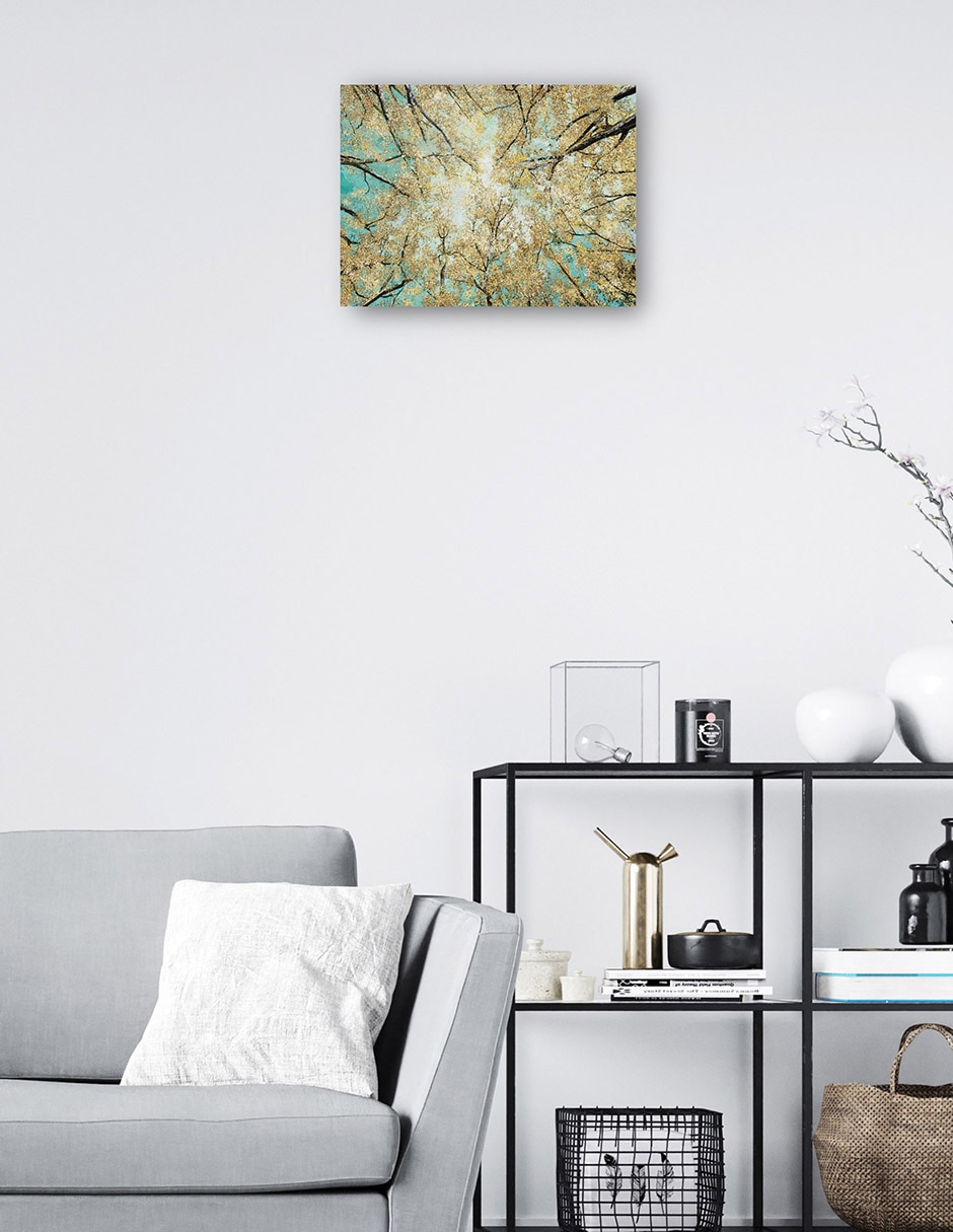 Cuadro decorativo técnica mixta Bosques 2