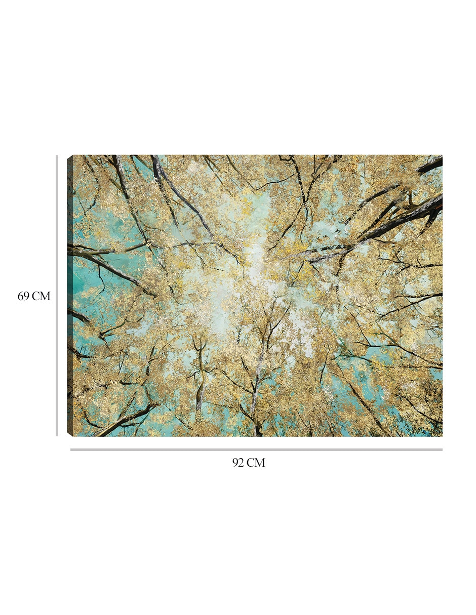 Cuadro decorativo técnica mixta Bosques 9