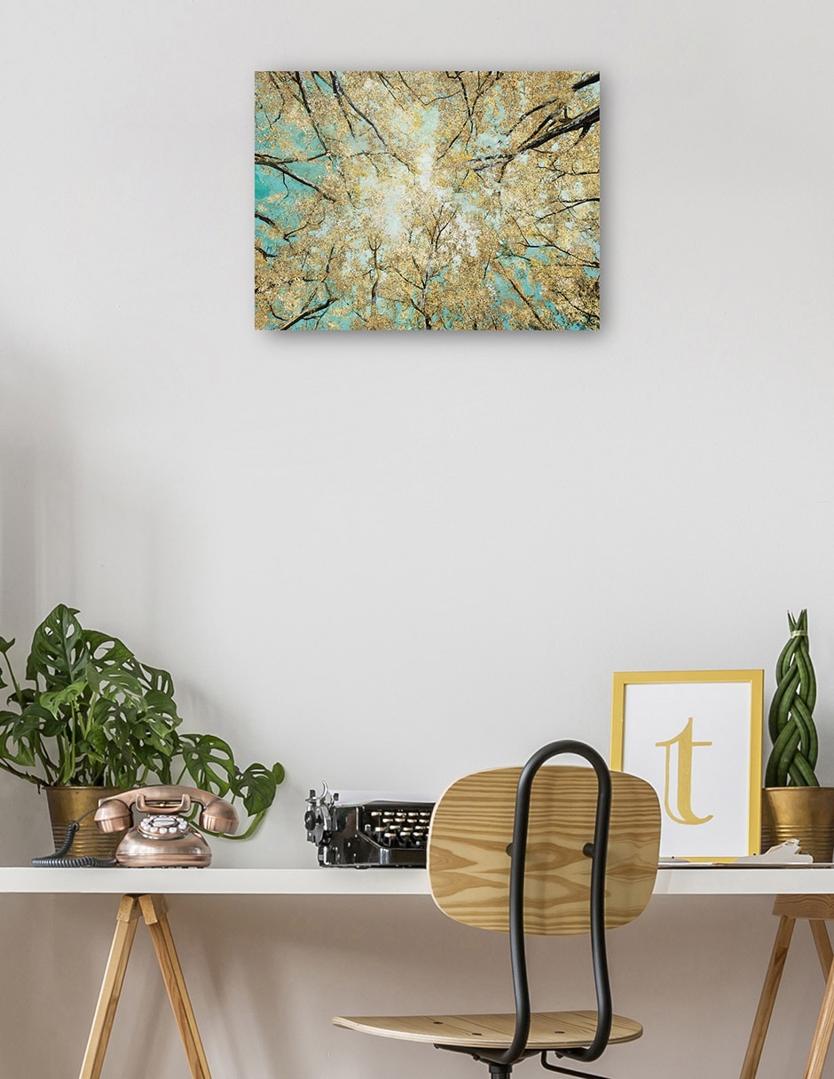 Cuadro decorativo técnica mixta Bosques 3