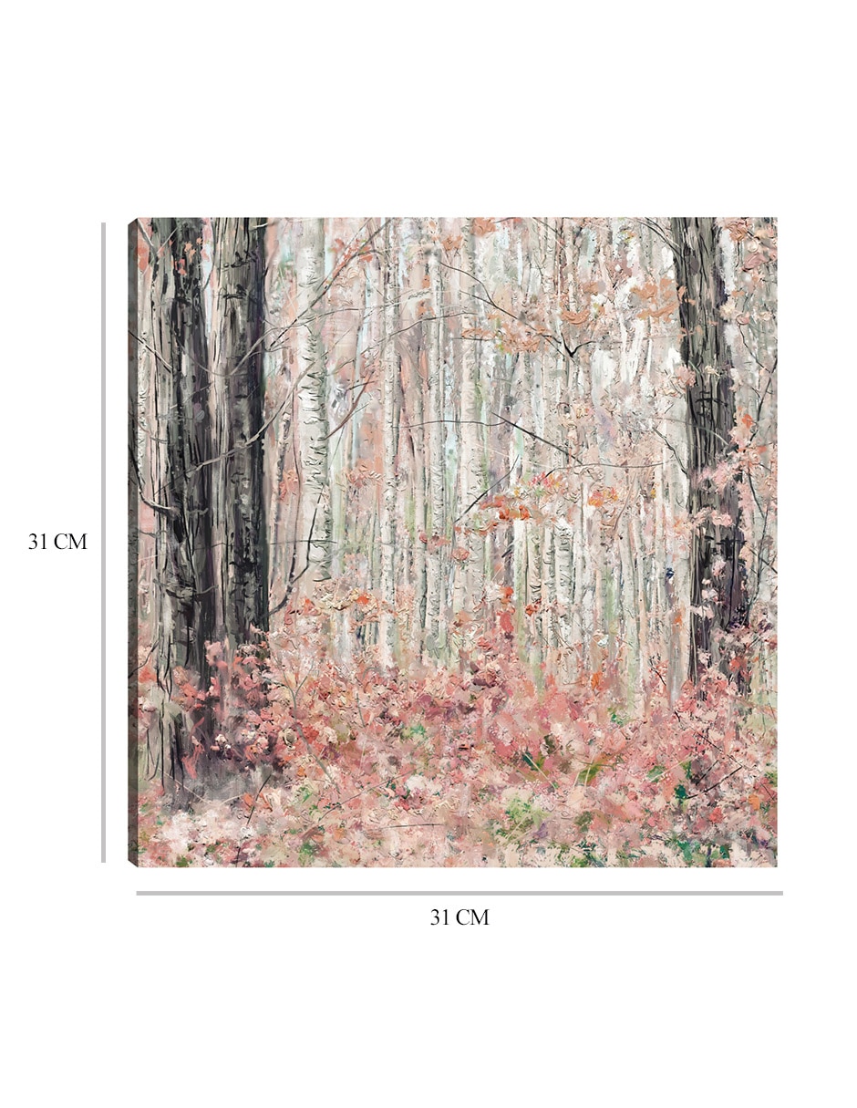 Cuadro decorativo técnica mixta Bosques 3