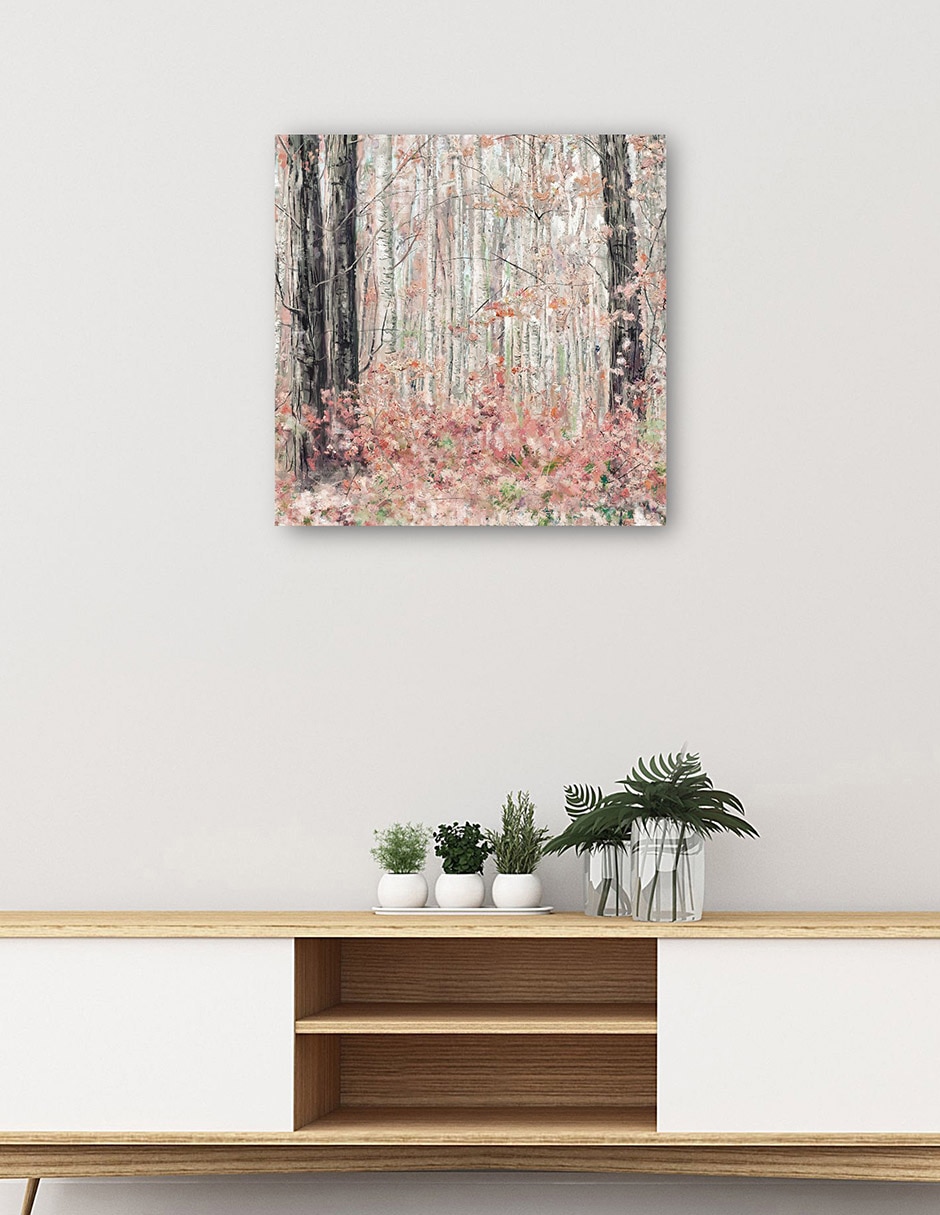 Cuadro decorativo técnica mixta Bosques 5