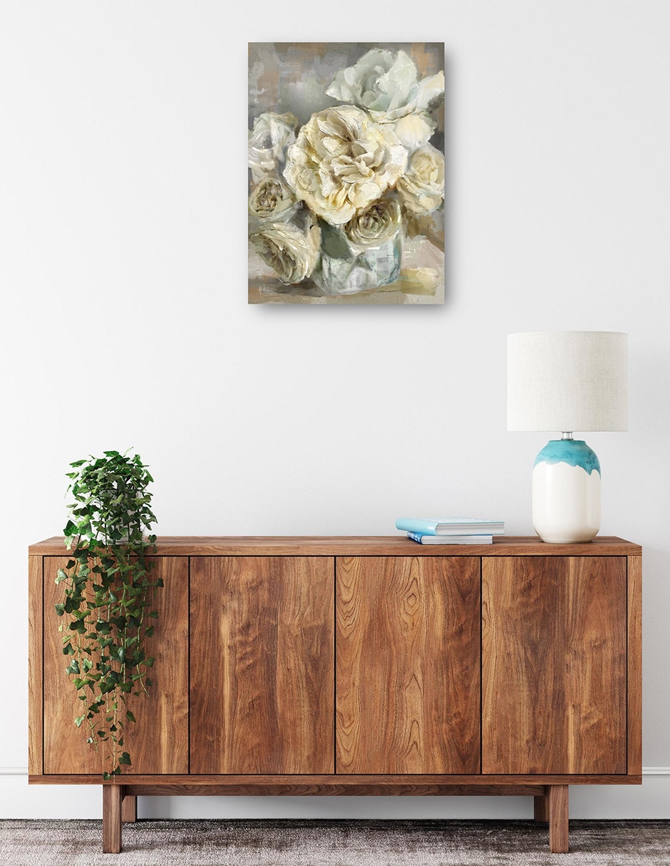 Cuadro decorativo técnica mixta Arreglo Floral 2